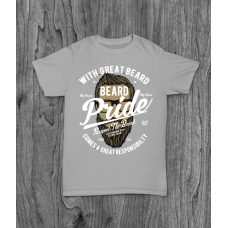 ФУТБОЛКА З ПРИНТОМ BEARD PRIDE фотографія