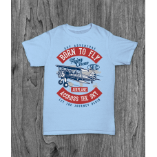 ФУТБОЛКА З ПРИНТОМ BORN TO FLY фотографія