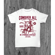 ФУТБОЛКА З ПРИНТОМ CONQUER ALL фотографія