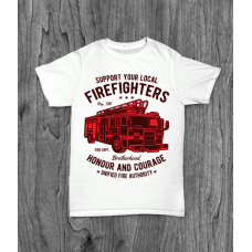 ФУТБОЛКА З ПРИНТОМ FIRE FIGHTERS TRUCK фотографія
