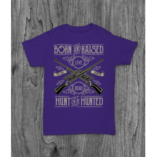 ФУТБОЛКА З ПРИНТОМ HUNT OR BE HUNTED фотографія