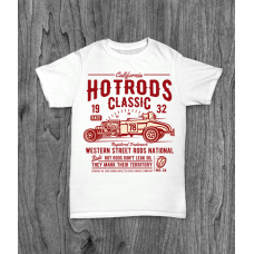ФУТБОЛКА З ПРИНТОМ HOT RODS RACE CLASSIC фотографія
