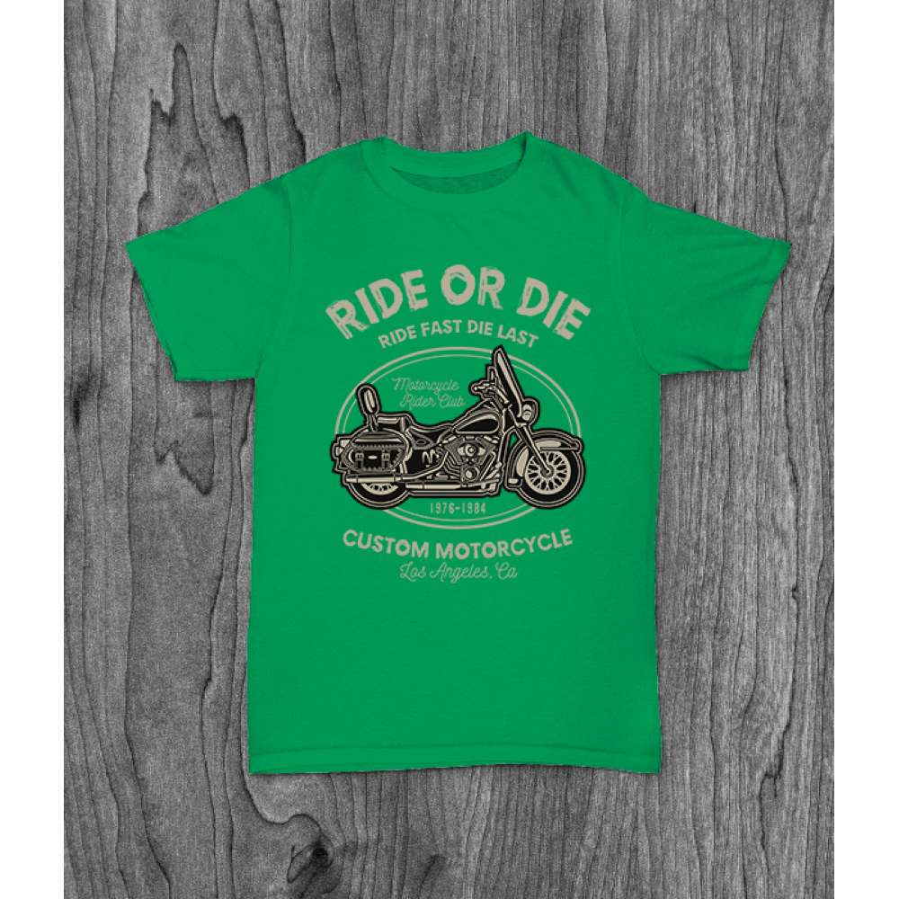 ФУТБОЛКА З ПРИНТОМ RIDE OR DIE фотографія