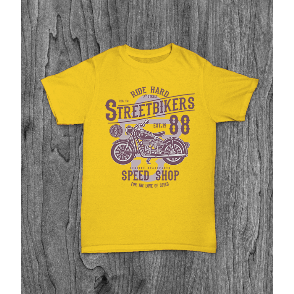 ФУТБОЛКА З ПРИНТОМ STREET BIKERS фотографія