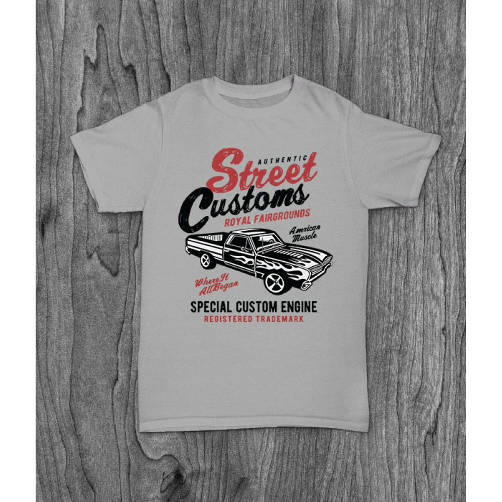 ФУТБОЛКА З ПРИНТОМ STREET CUSTOM фотографія