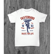 ФУТБОЛКА З ПРИНТОМ SKATE FOR LIFE фотографія