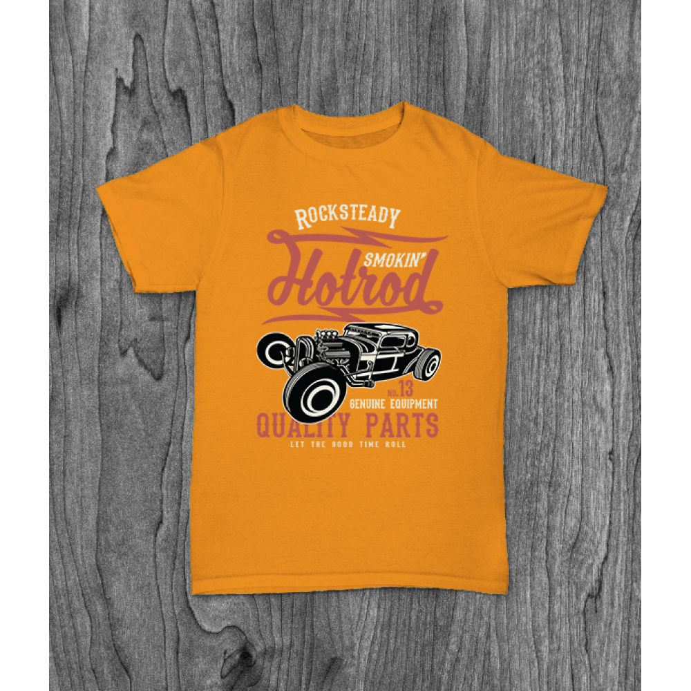 ФУТБОЛКА З ПРИНТОМ SMOKIN HOTROD фотографія