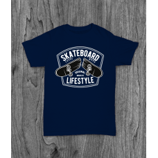 ФУТБОЛКА З ПРИНТОМ SKATEBOARD LIFESTYLE фотографія