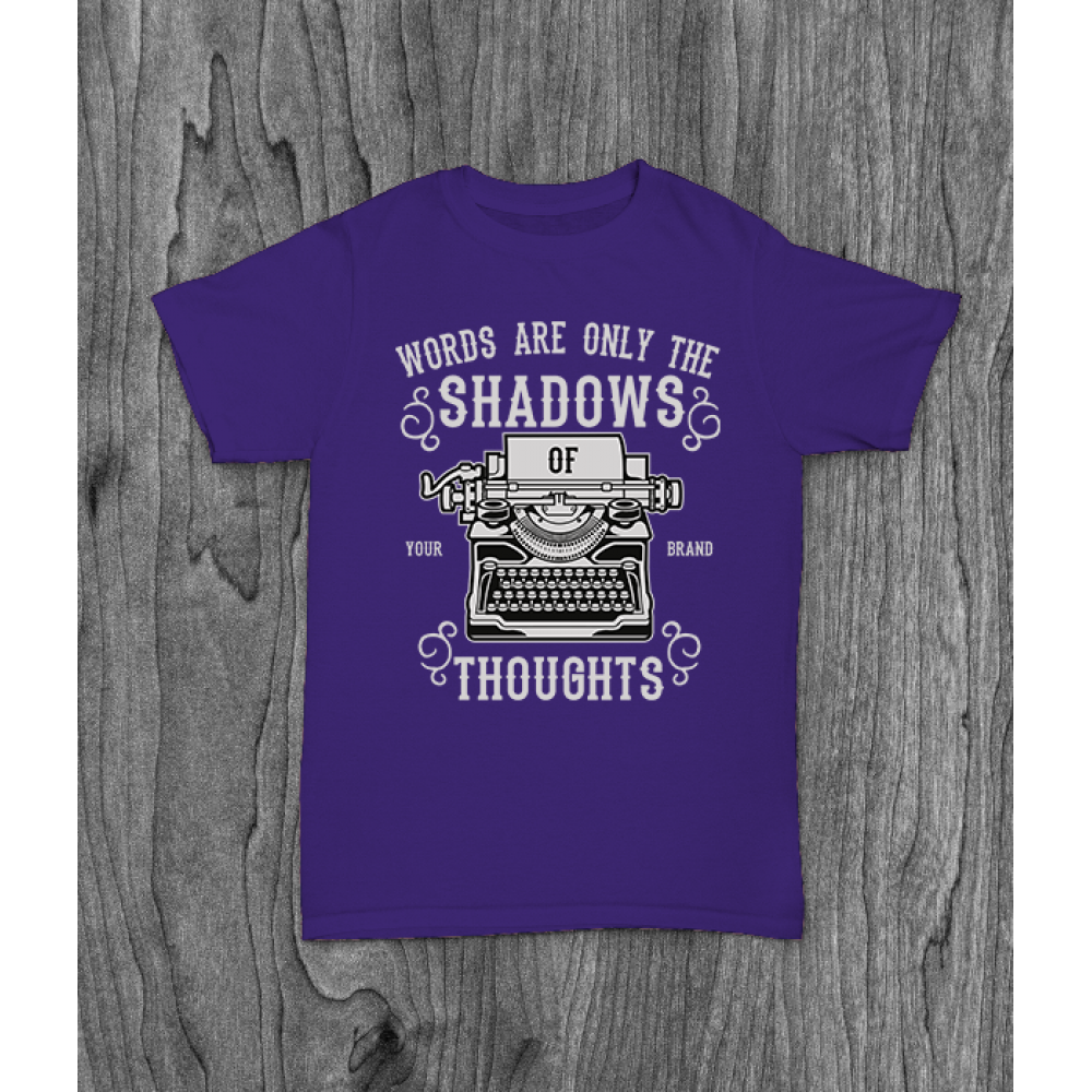 ФУТБОЛКА З ПРИНТОМ SHADOWS OF THOUGHTS фотографія