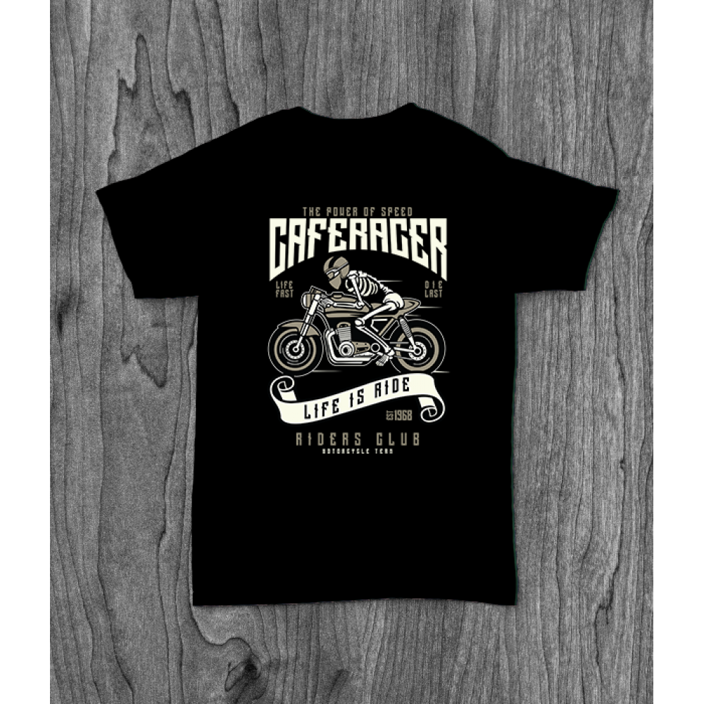 ФУТБОЛКА З ПРИНТОМ SPEED ​​OF CAFERACER фотографія