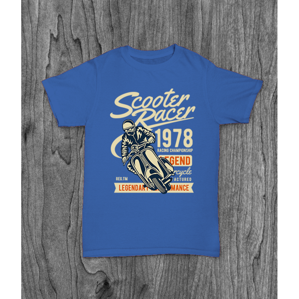 ФУТБОЛКА З ПРИНТОМ SCOOTER RACER фотографія