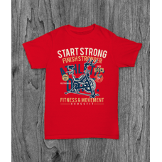 ФУТБОЛКА З ПРИНТОМ START STRONG фотографія