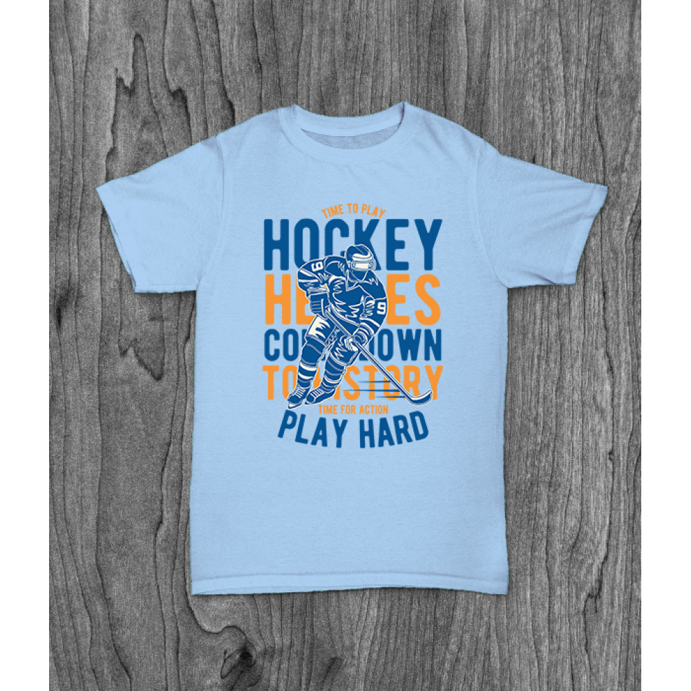 ФУТБОЛКА З ПРИНТОМ TIME TO PLAY HOCKEY фотографія