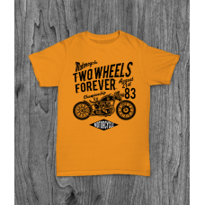 ФУТБОЛКА З ПРИНТОМ TWO WHEELS FOREVER 1 фотографія