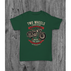 ФУТБОЛКА З ПРИНТОМ TWO WHEELS FOREVER 2 фотографія