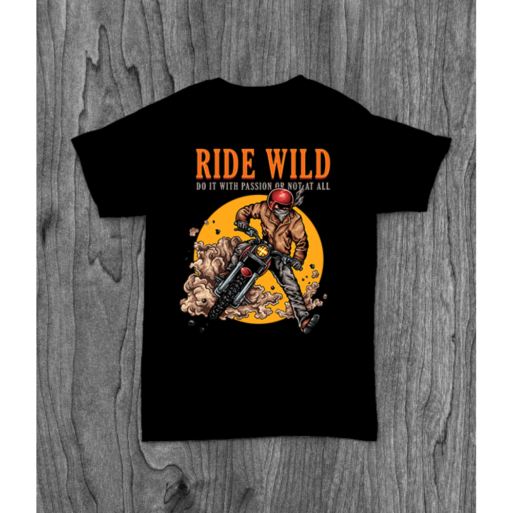 ФУТБОЛКА З ПРИНТОМ RIDE WILD фотографія