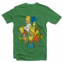 ФУТБОЛКА З ПРИНТОМ СІМЕЙКА SIMPSONS фотографія №1