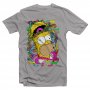 ФУТБОЛКА З ПРИНТОМ CRAZY HOMER фотографія №4