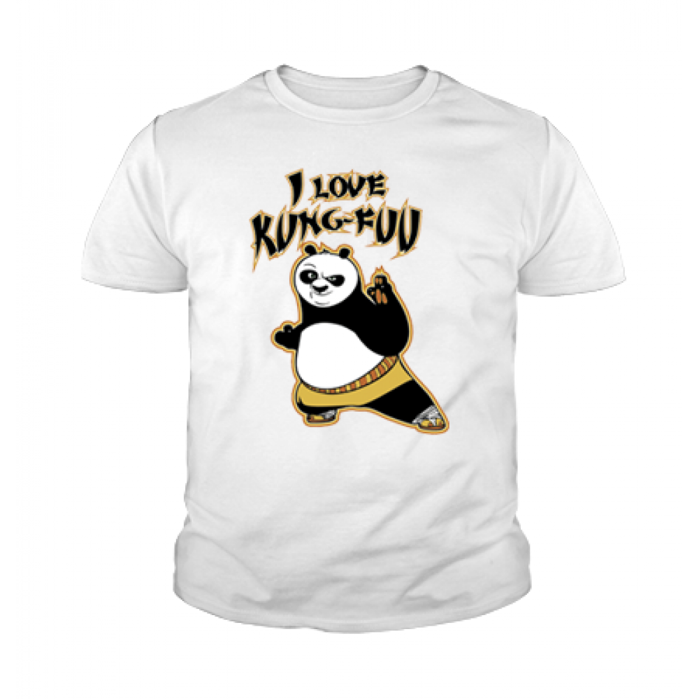 ДИТЯЧА ФУТБОЛКА З ПРИНТОМ I LOVE KUNG FUU фотографія