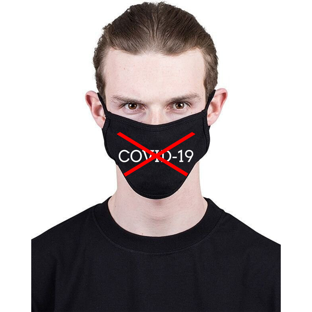 МАСКА З ПРИНТОМ COVID19 фотографія