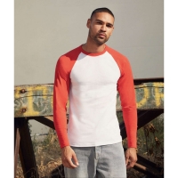 ЧОЛОВІЧА ФУТБОЛКА З ДОВГИМИ РУКАВАМИ VALUEWEIGHT LONG SLEEVE BASEBALL T FRUIT OF THE LOOM фотографія